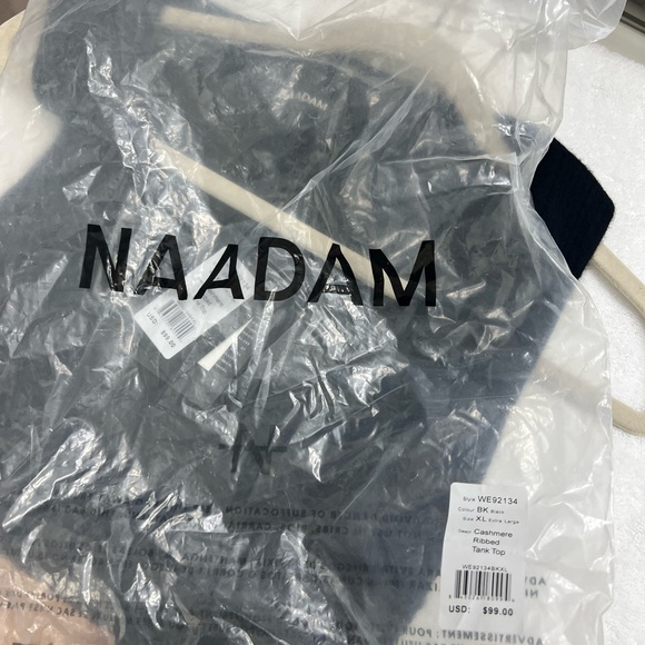 NAADAM Black Knit Tank Top - Picture 4 of 5